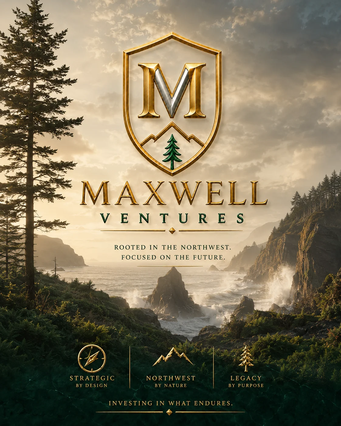 Maxwell Ventures generated Pacific Northwest campaign poster